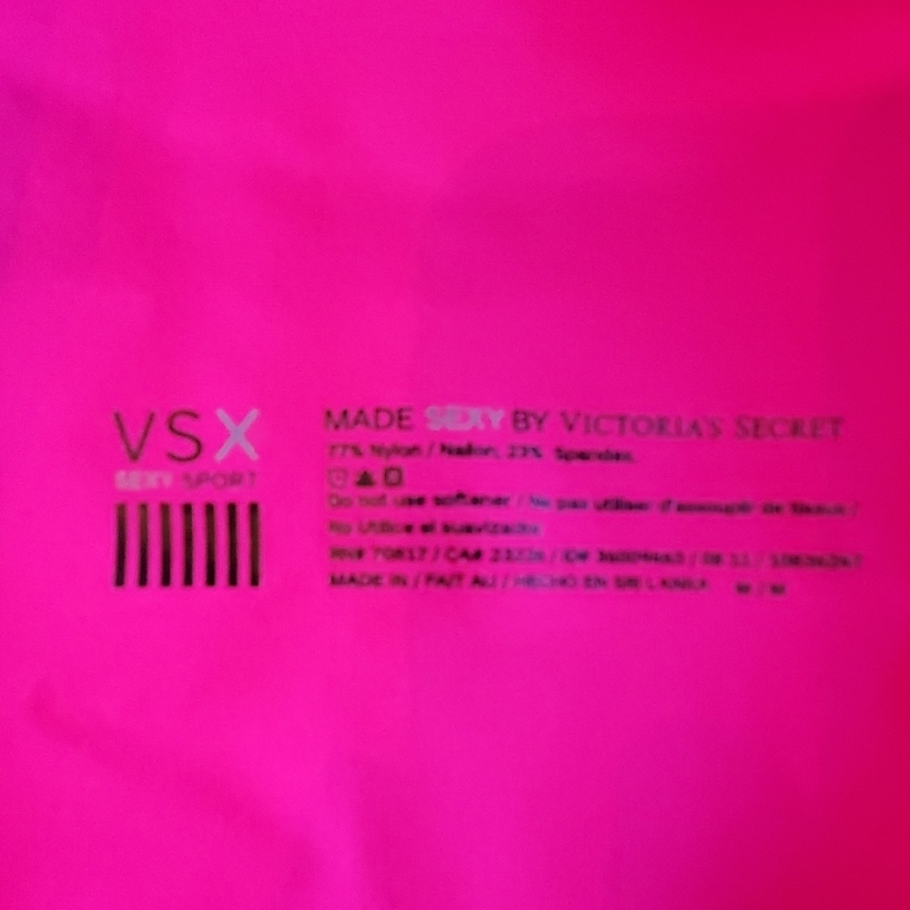 Neon pink VSX workout zip-up - Picture 5 of 5